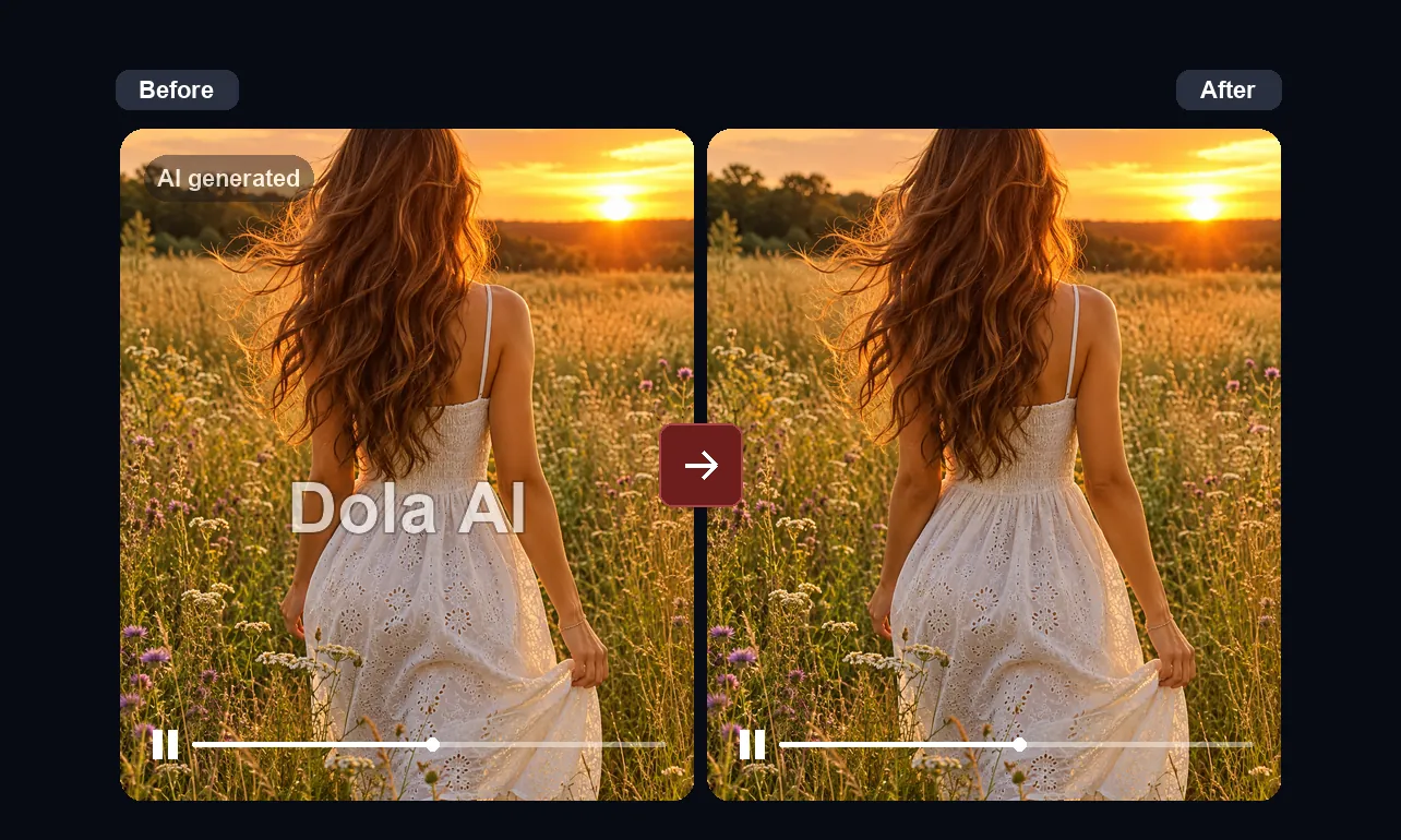 Remove a Dola AI Label Over Detailed Scenes